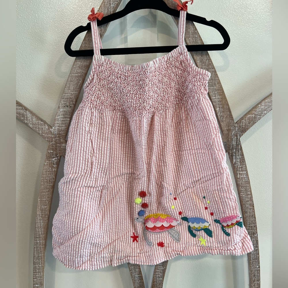 Mini Boden Girls Turtle Dress size 12-18 months